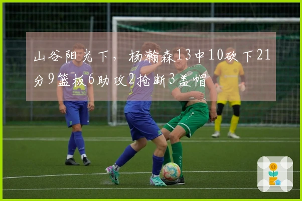 山谷阳光下，杨瀚森13中10砍下21分9篮板6助攻2抢断3盖帽
